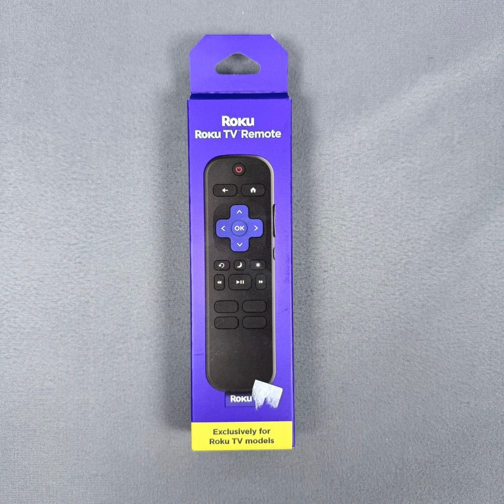 Roku RCC1R Roku TV Remote Replacement Black Infrared TV Controls New In Box